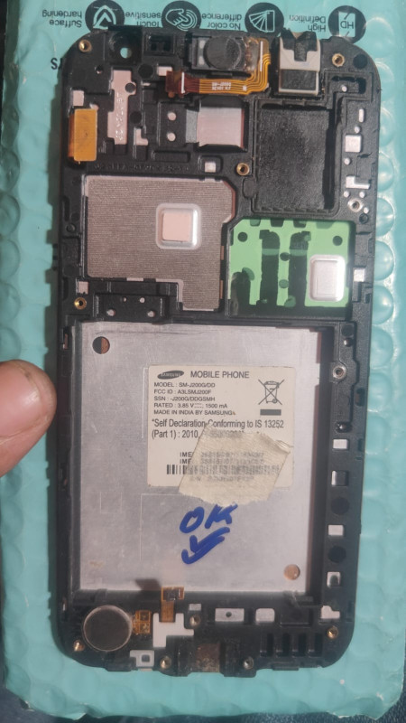 Samsung J2 Combo Glass Brocken